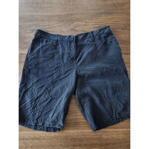 Eileen Fisher Black Tencel Shorts | Size L